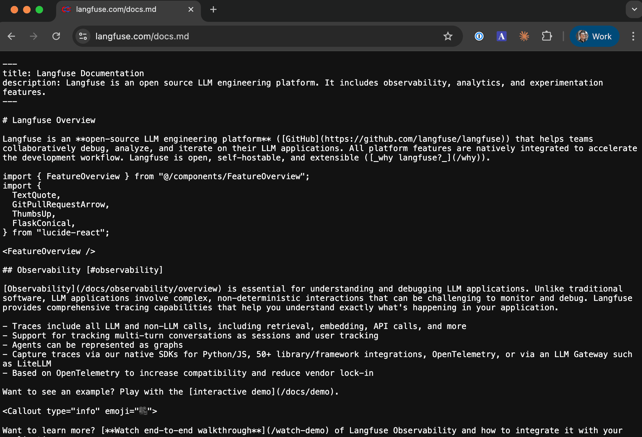 Markdown endpoints